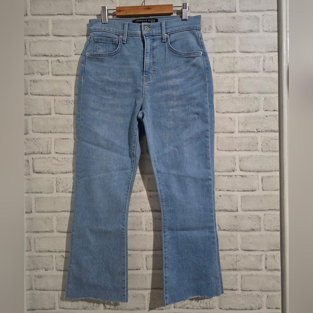 NEW Veronica Beard Carly Kick Flare Jean Light Wash‎ Size 27 - Picture 4 of 10